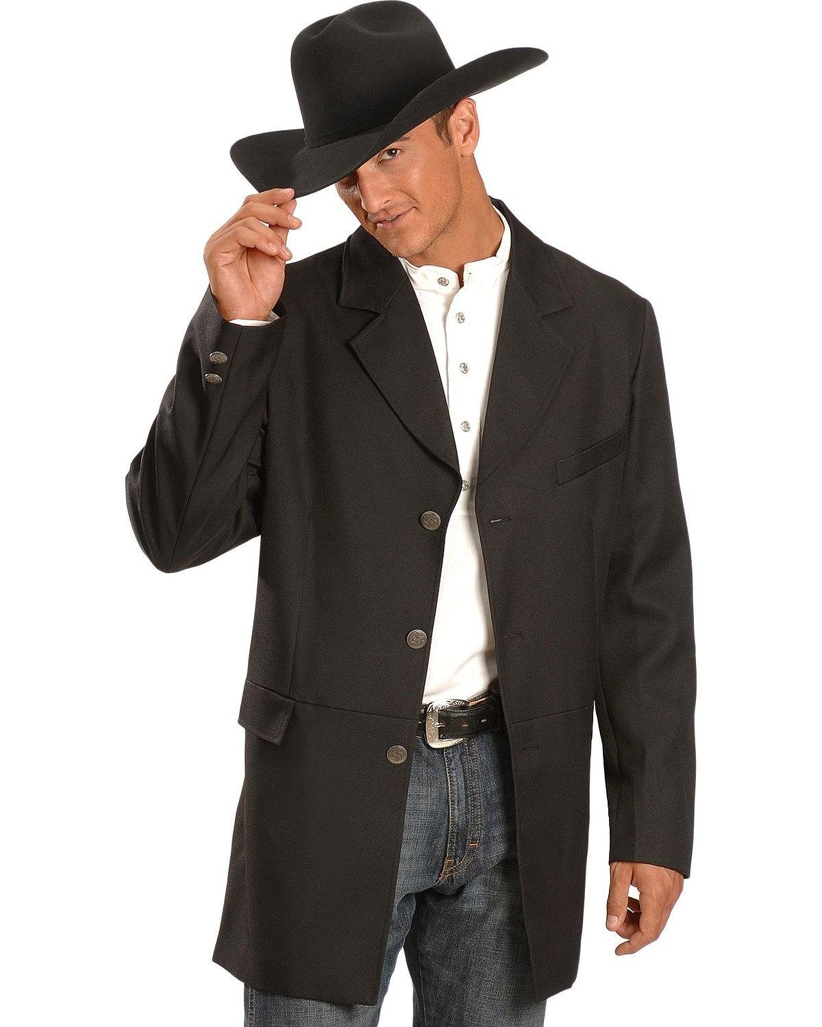 Vintage Old West Style Scully Cowboy Hat - Black for Western Rodeo, Halloween Costume & Country Music Events