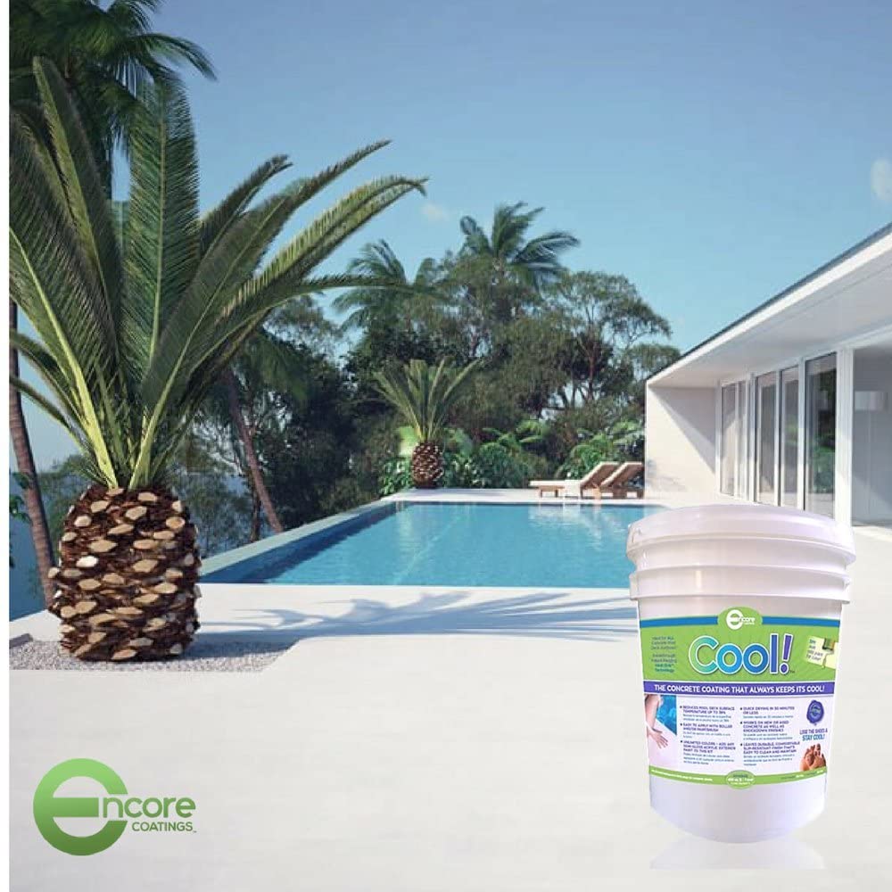 Cool Pool Deck Coating - TripleCrown SealBack Non-Slip Surface Protection | Slip-Resistant Poolside & Patio Coating for Outdoor Safety