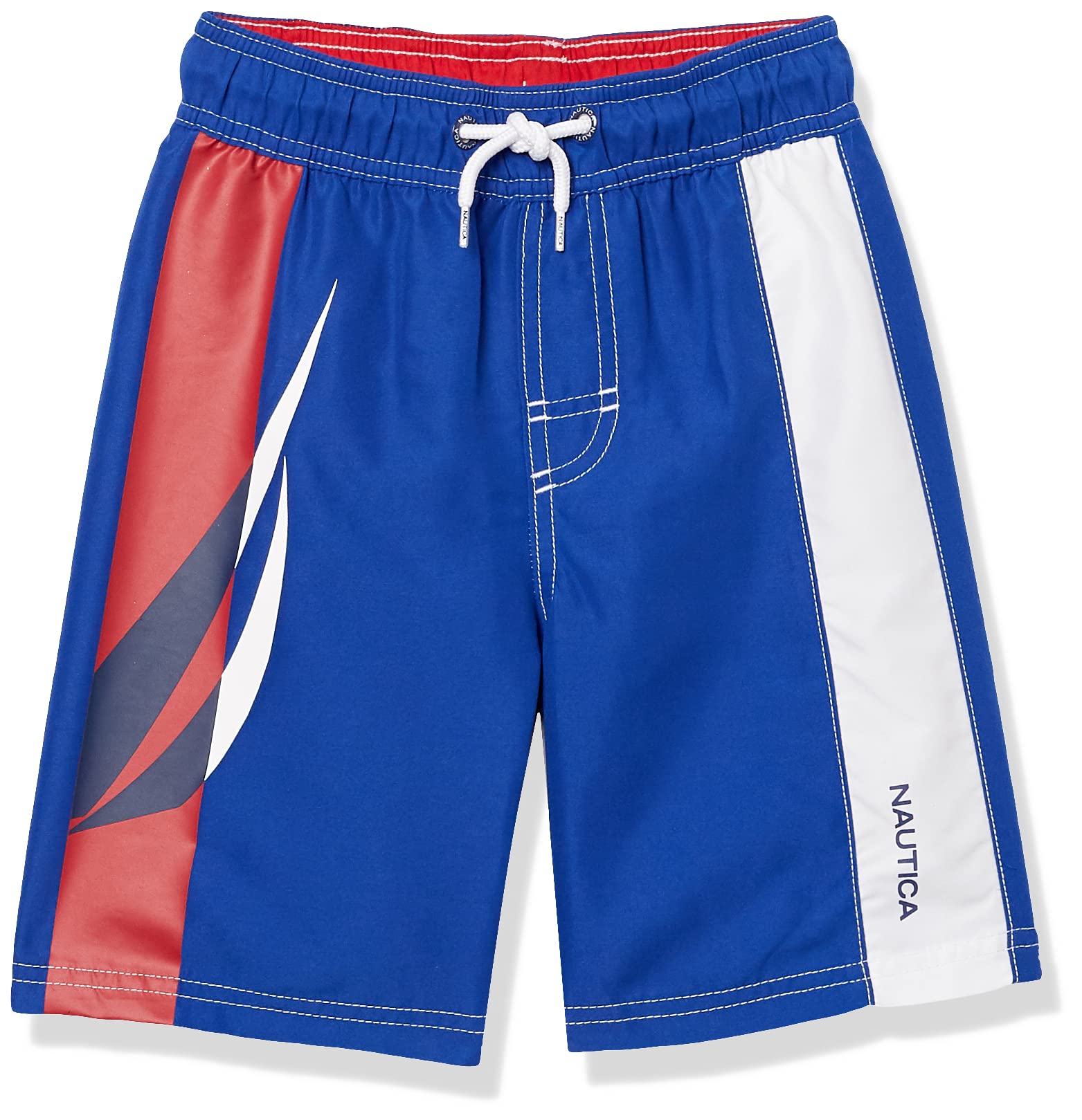 Nautica Boys' UPF 50+ Swim Trunks - Quick-Dry, Comfortable Swim Shorts for Beach, Pool & Summer Water Activities
