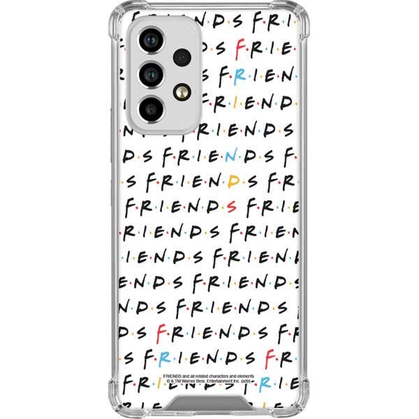 Officially Licensed Warner Bros Friends Pattern Clear Phone Case for Samsung Galaxy A33 5G - Slim Protective Cover with Custom Design - Perfect for Fans, Daily Use & Gift Giving