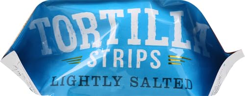 Fresh Gourmet Tortilla Strips Lightly Salted - 3.5 oz | Crunchy Snack for Salads, Soups & Nachos | Gluten-Free Restaurant Style Toppings