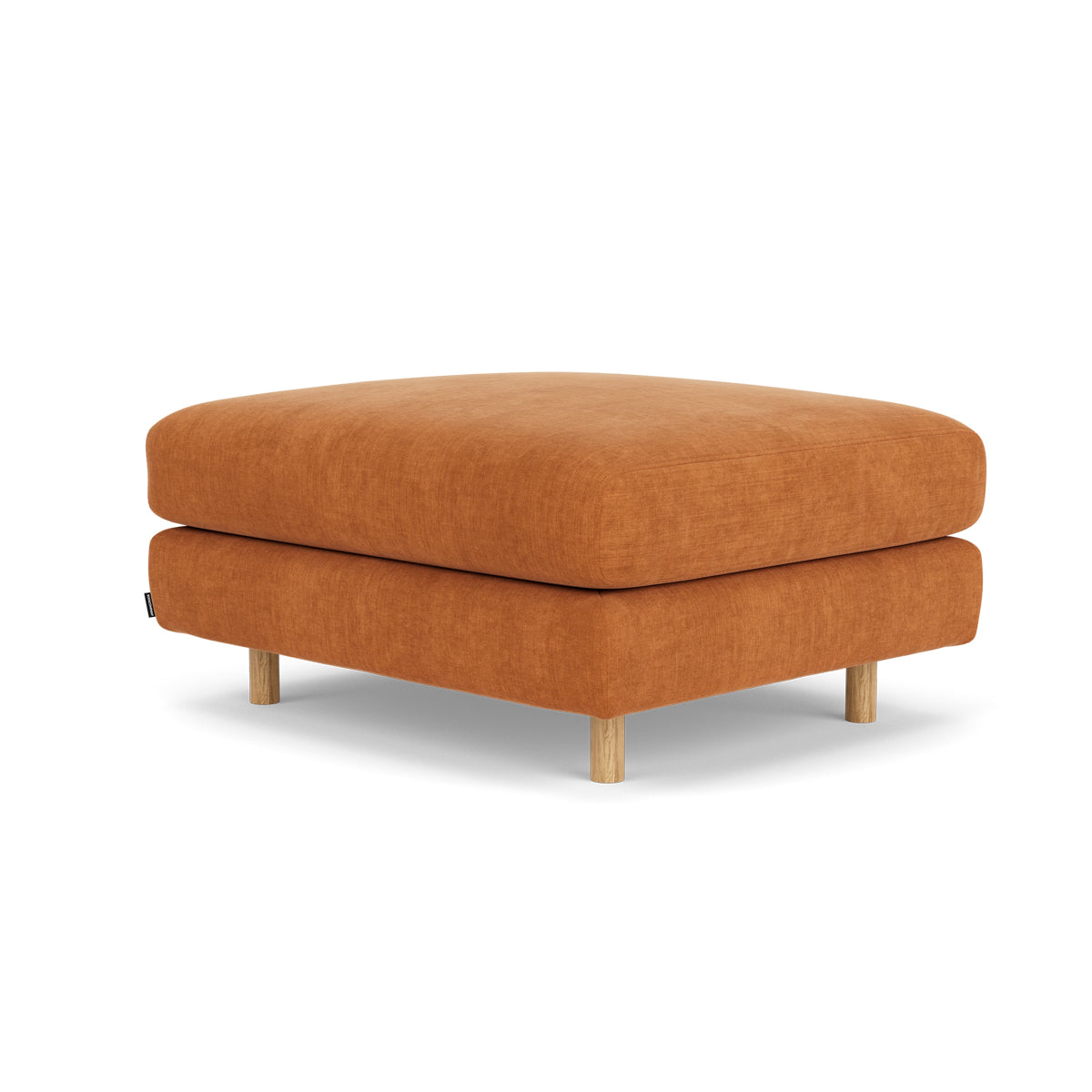Dylan Fabric Ottoman - Soft and Stylish Footrest, Storage Bench, Living Room Accent Piece - Perfect for Small Spaces, Bedroom, or Lounge Area