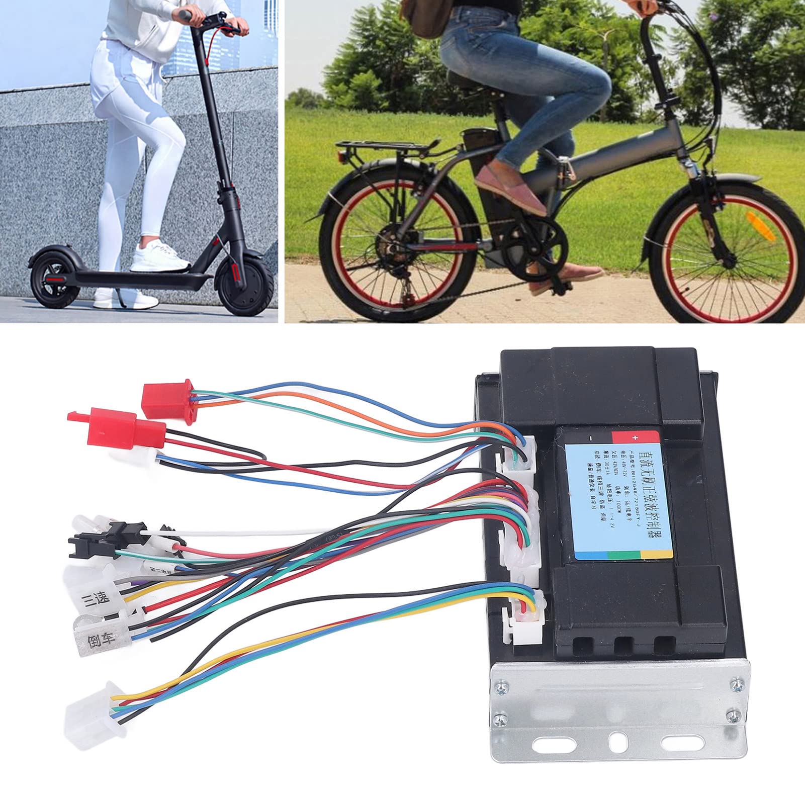 48V-72V 1000W Brushless Motor Controller - Alloy Housing for E-Bike & Scooter - Fast Cooling & Speed Control