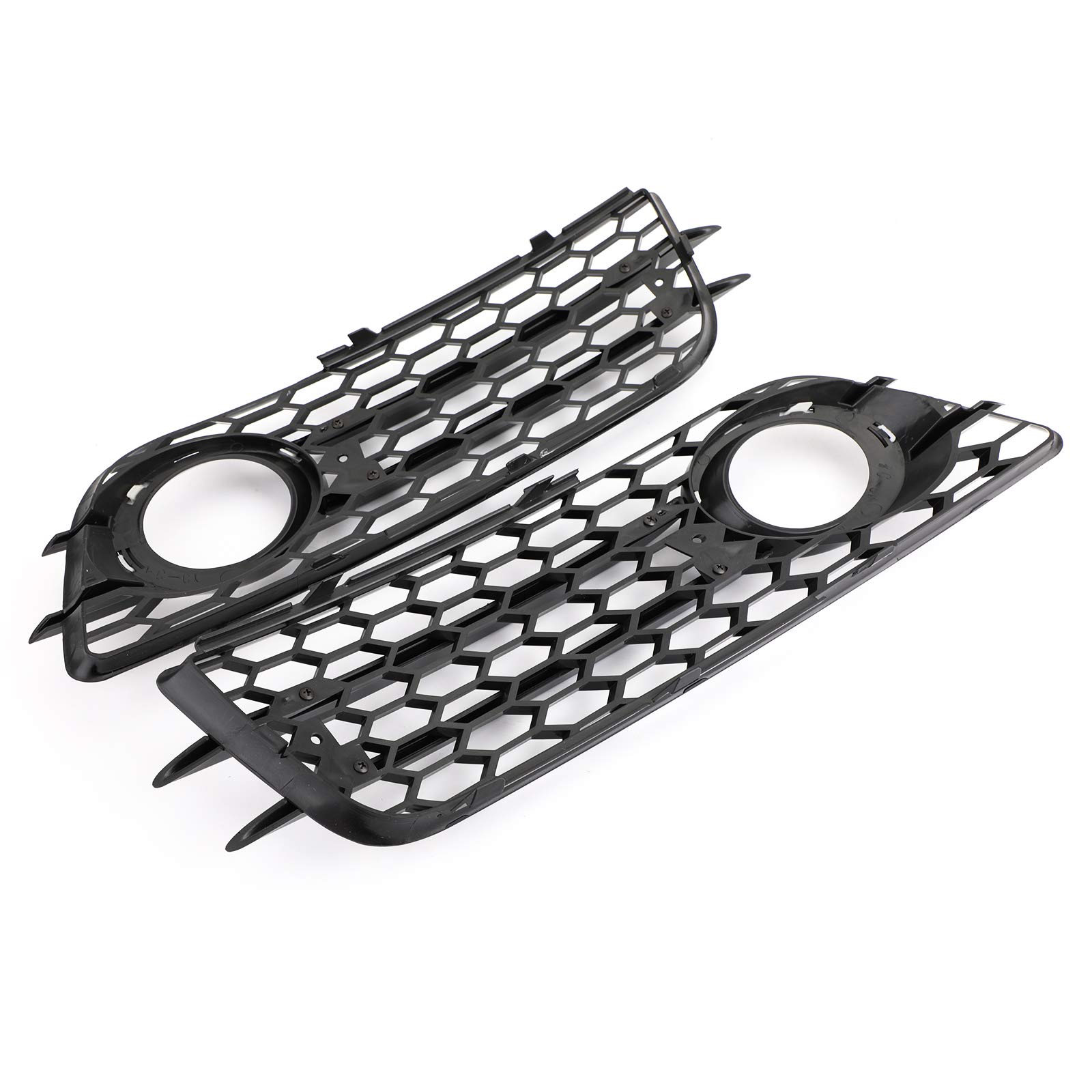 Artudatech Black Honeycomb Style Fog Light Grill Bumper for Audi A4 S-LINE S4 2008-2012 (Sport Version Only) - Upgrade Your Car's Front End for Enhanced Style & Protection | Perfect for Car Enthusiasts & Street Racing