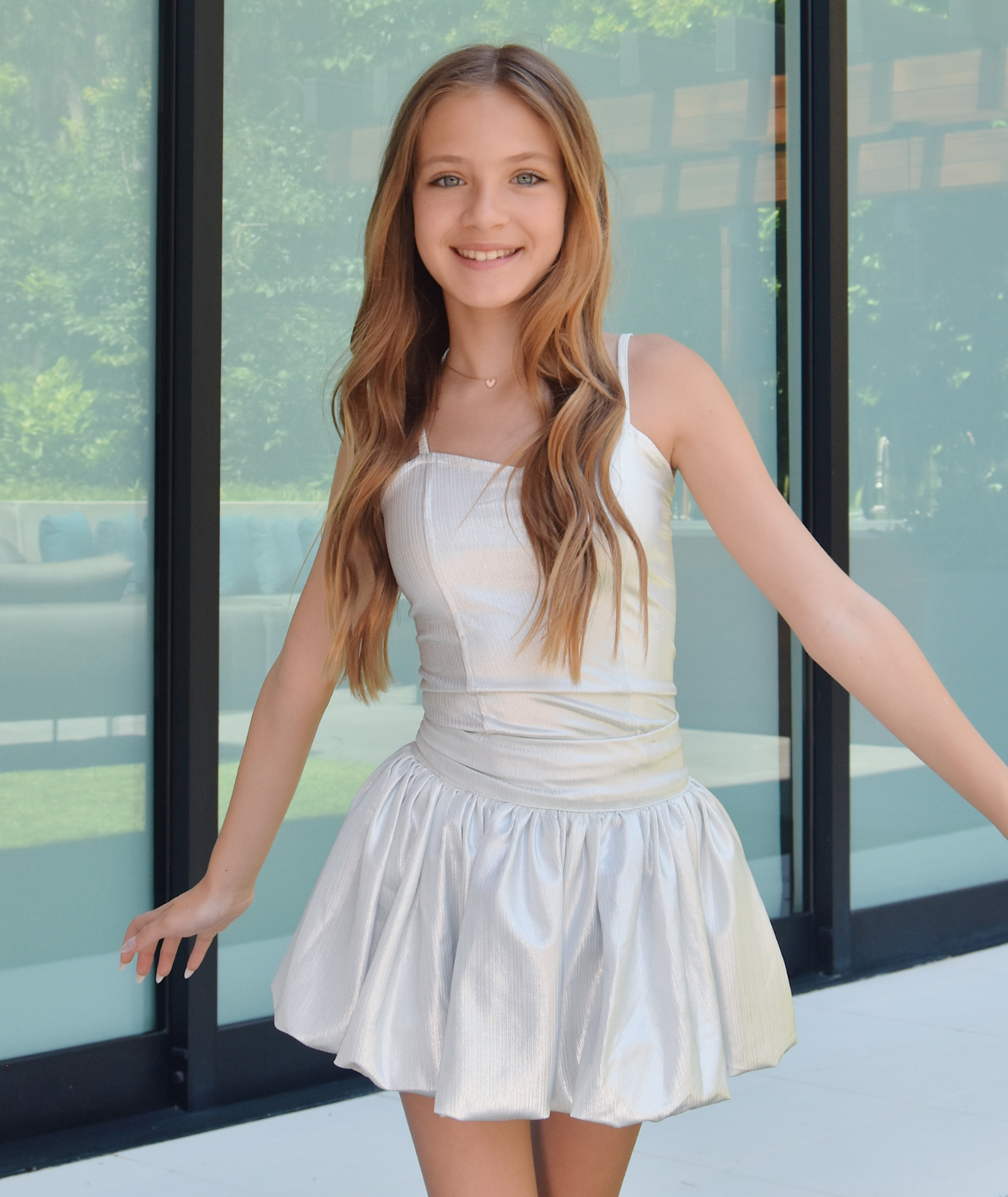 FBZ Girls Metallic Tank Top - Shiny Sequin Party Tops for Women & Teens - Perfect for Concerts, Night Out, and Special Occasions