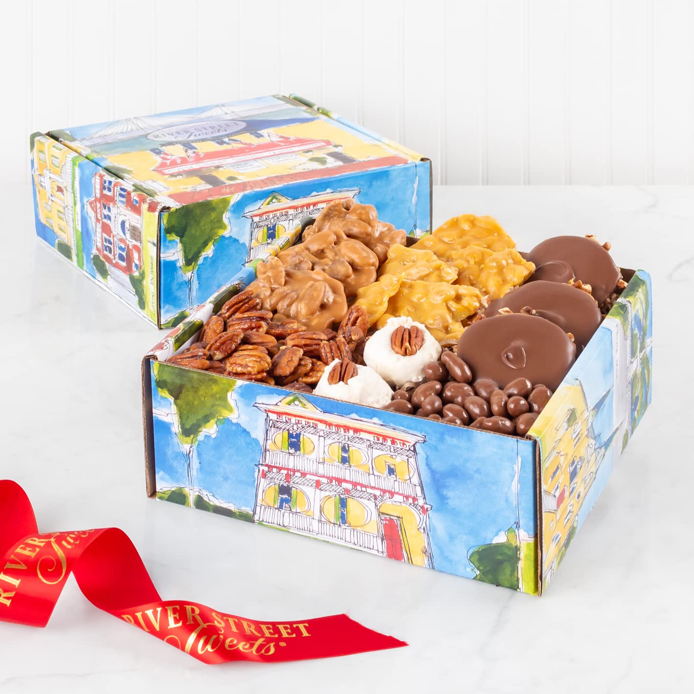 Savannah Sampler Gift Box - Assorted Southern Sweets & Treats by River Street Sweets | Perfect for Holidays, Corporate Gifts & Southern-Themed Parties