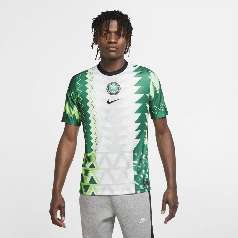 Nike Nigeria 2020 Stadium Home Men's Soccer Jersey - Authentic Football Shirt for Fans & Players - Perfect for Matchdays, Training & Casual Wear