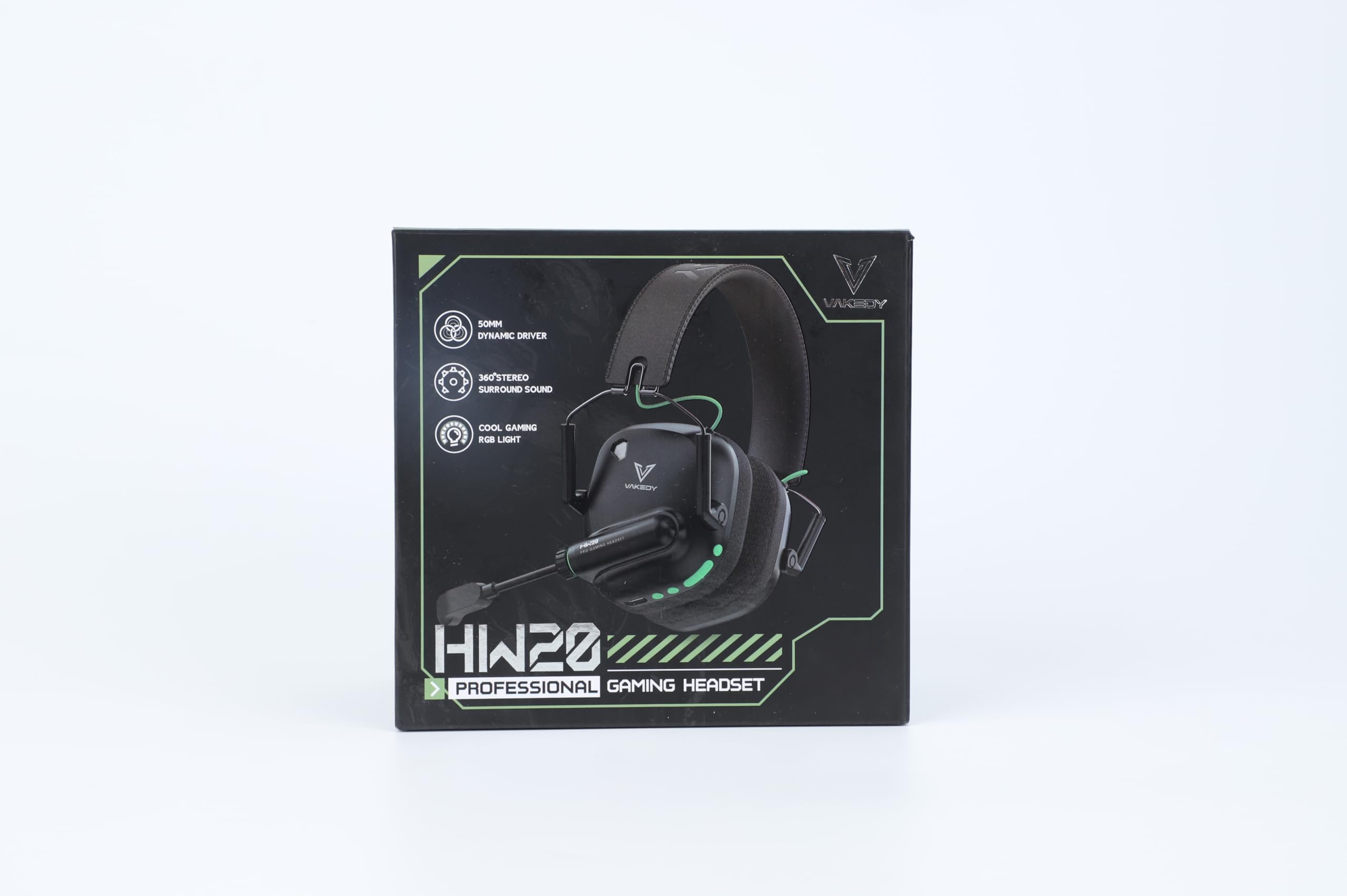Wireless Gaming Headset for PC, PS5, PS4, Mac, Switch - 2.4GHz USB Dongle & Bluetooth 5.4 Headphones with Microphone, 50mm Driver, Stereo Sound, RGB Lighting, 50H Battery - Perfect for Online Gaming, Streaming & Virtual Meetings