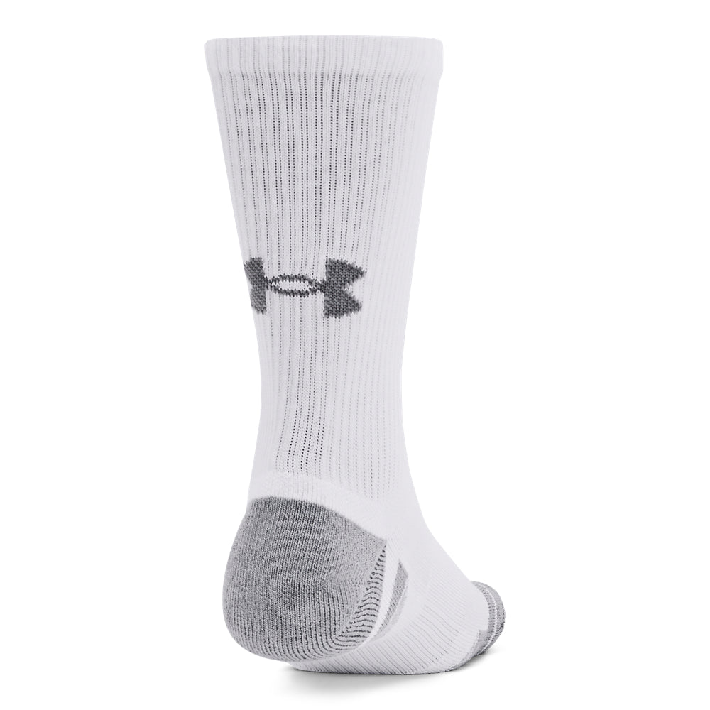 Men's Under Armour Performance Tech Crew Socks 3-Pack - Moisture-Wicking Athletic Socks for Running, Gym & Sports