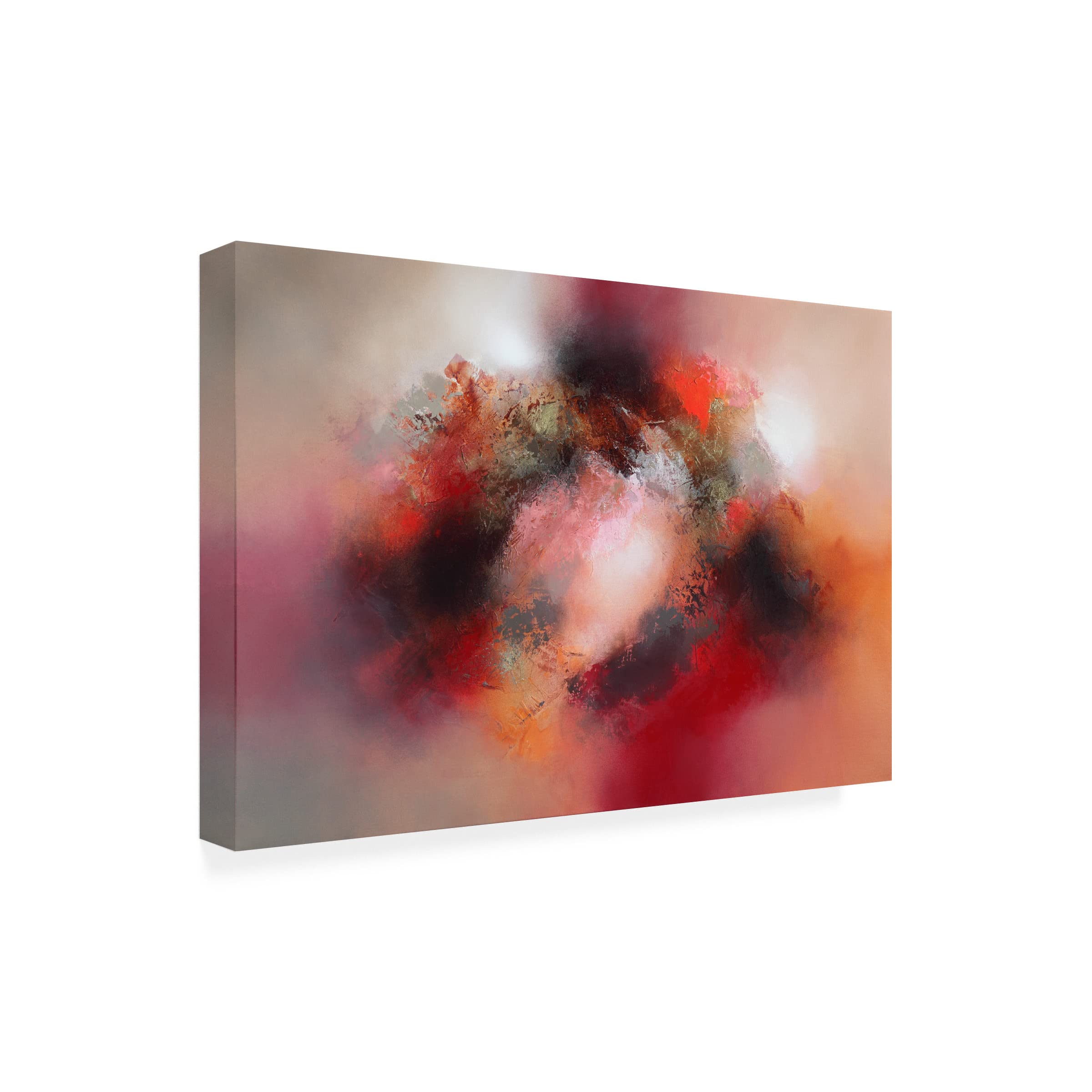 Trademark Fine Art 'Axis' Canvas Wall Art by Eelco Maan - Modern Abstract Painting for Living Room, Bedroom & Office Decor