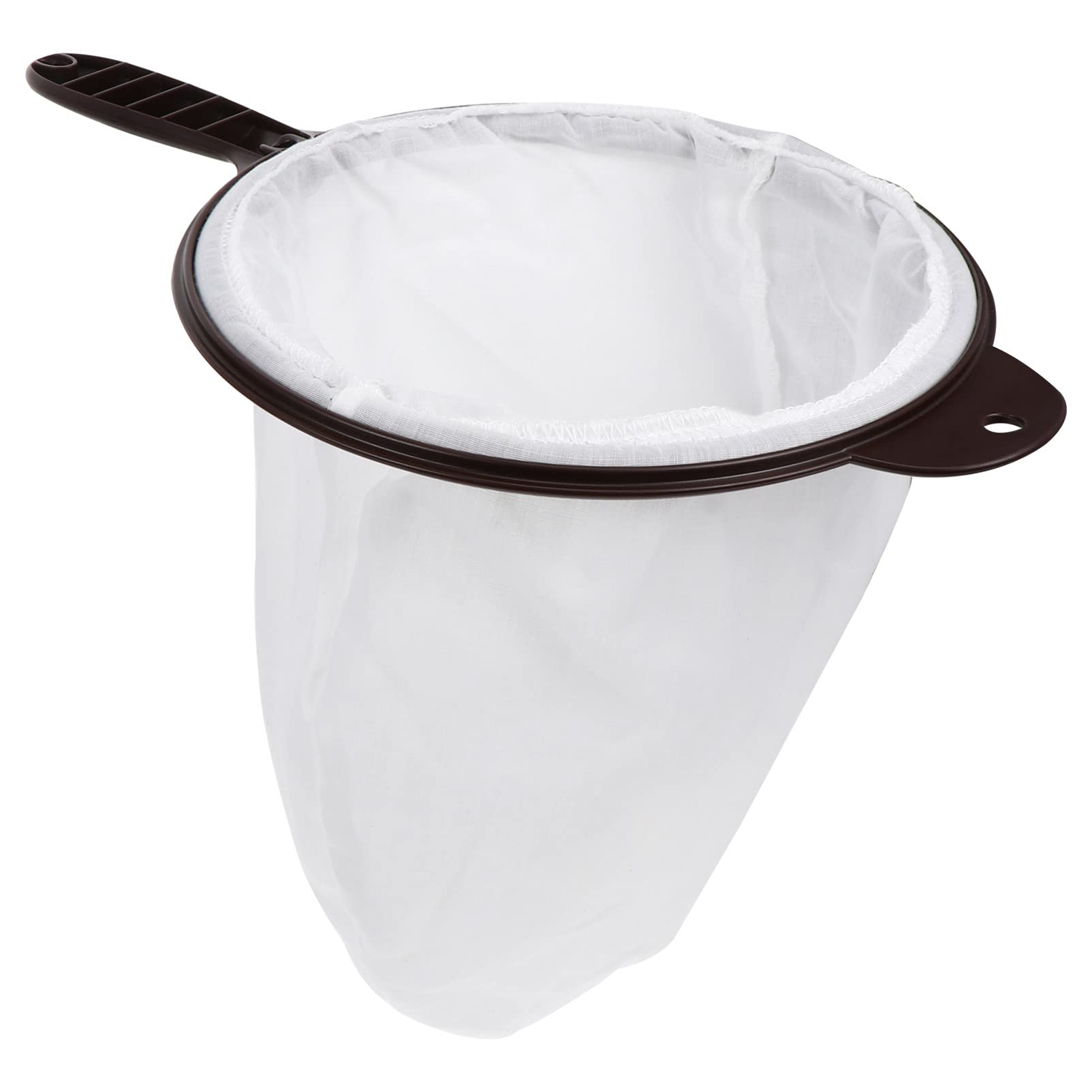 Premium Angoily Flannel Cloth Coffee Filter with Handle - Reusable Pour Over Coffee Dripper & Tea Strainer Sock - Eco-Friendly White Coffee Filter for Chemex, V60, and French Press Brewing - Perfect for Home, Office, and Camping Use