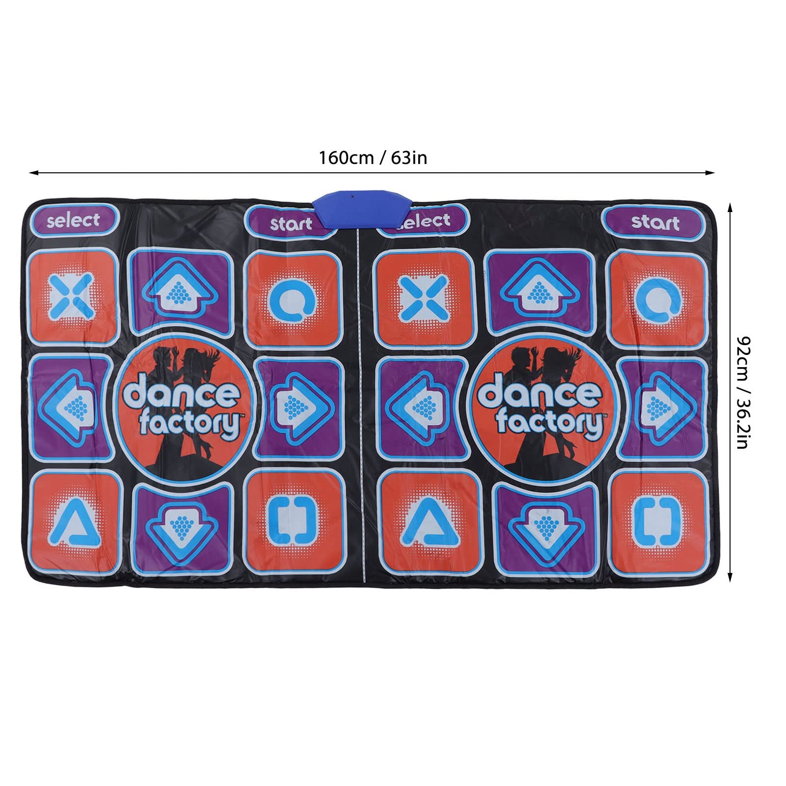 Fabater Wireless Dance Mat for Kids and Adults - Electronic Music Dance Pad with HD AR Camera, Dual User Mode, Yoga Dance Mat for PC & TV - Perfect for Family Fun, Fitness & Interactive Gaming