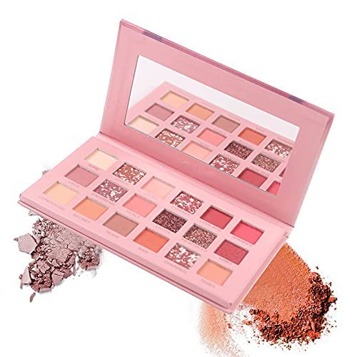 KAARM 18-Color Nude Eyeshadow Palette - High Pigmented Professional Makeup Set with Highlighters, Brushes & Blender | Perfect for Everyday Wear, Party & Special Occasions
