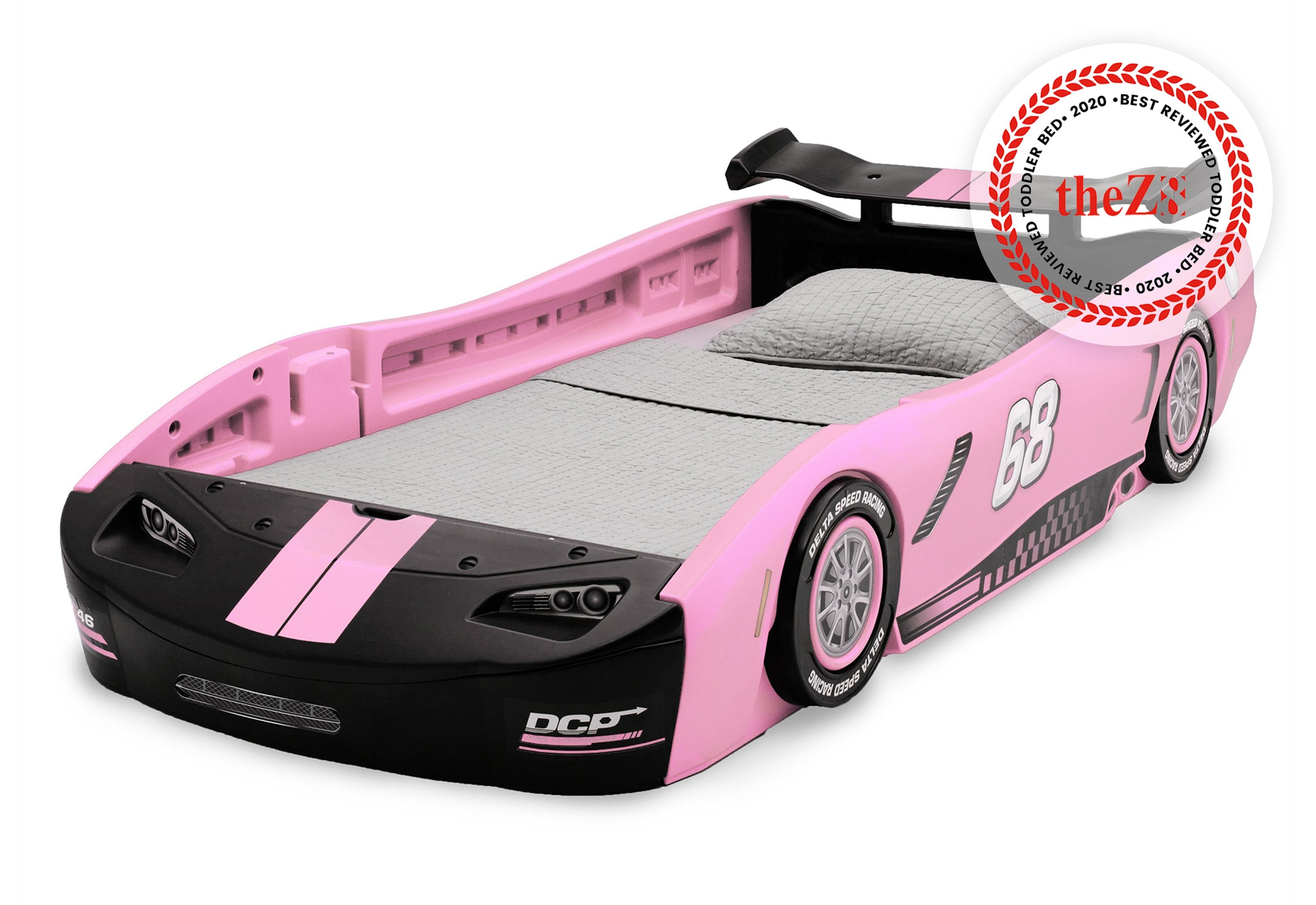 Turbo Race Car Twin Bed for Kids - High-Speed Design Themed Bedroom Furniture for Boys & Girls - Perfect for Racing Enthusiasts' Bedrooms and Playrooms