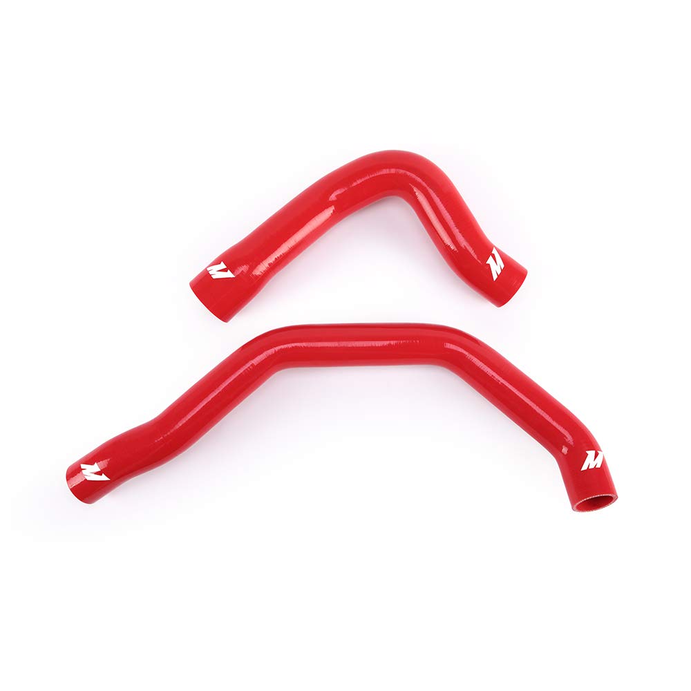 Mishimoto MMHOSE-RAM-94DRD Red Silicone Radiator Hose Kit for Dodge Ram Cummins 5.9L Diesel (1994-2002) - High-Performance Cooling Upgrade for Off-Road & Towing