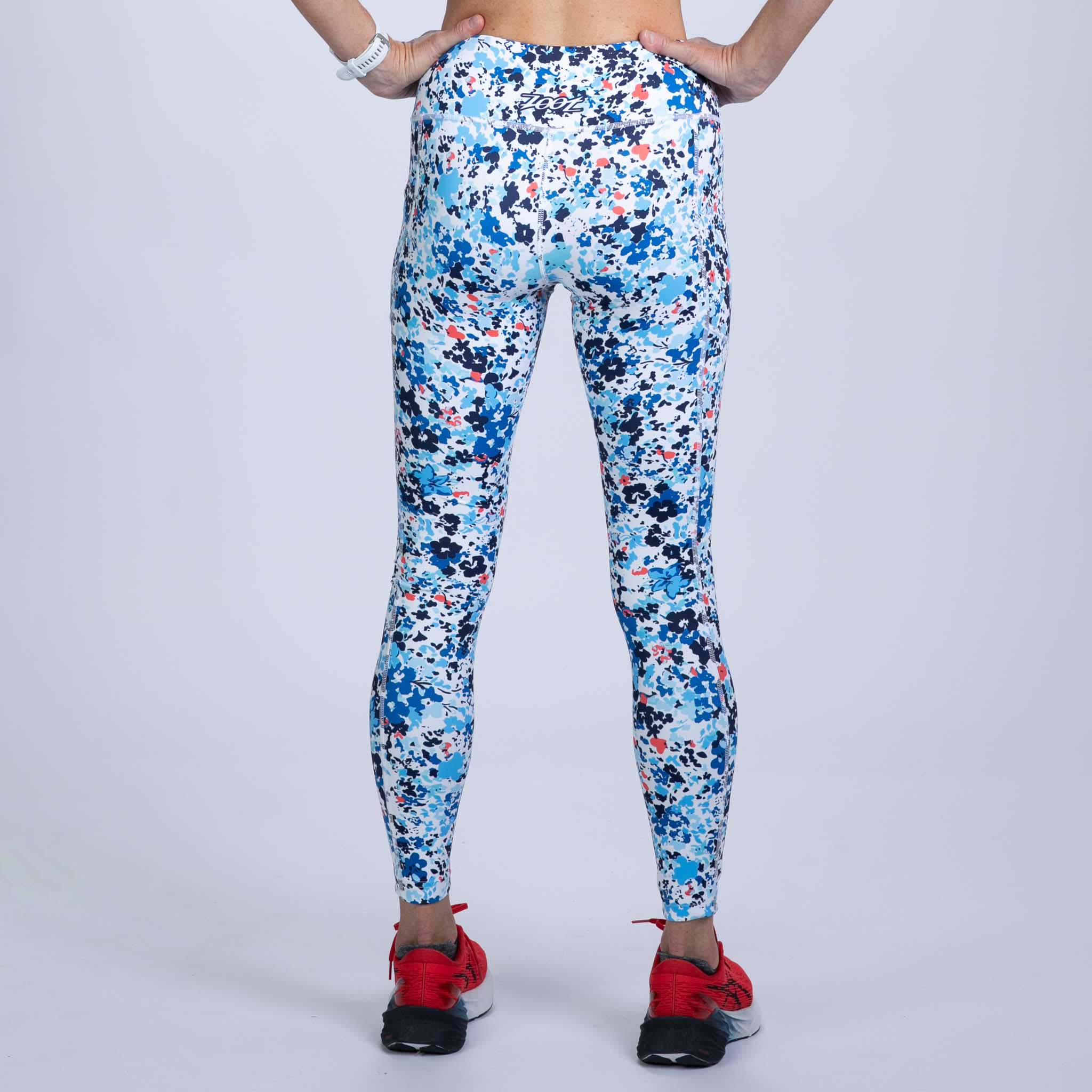 Women's Limited Edition Run Pulse Tight - High-Performance Workout Leggings for Running & Yoga | Cote d'Azur Blue Athletic Wear for Women