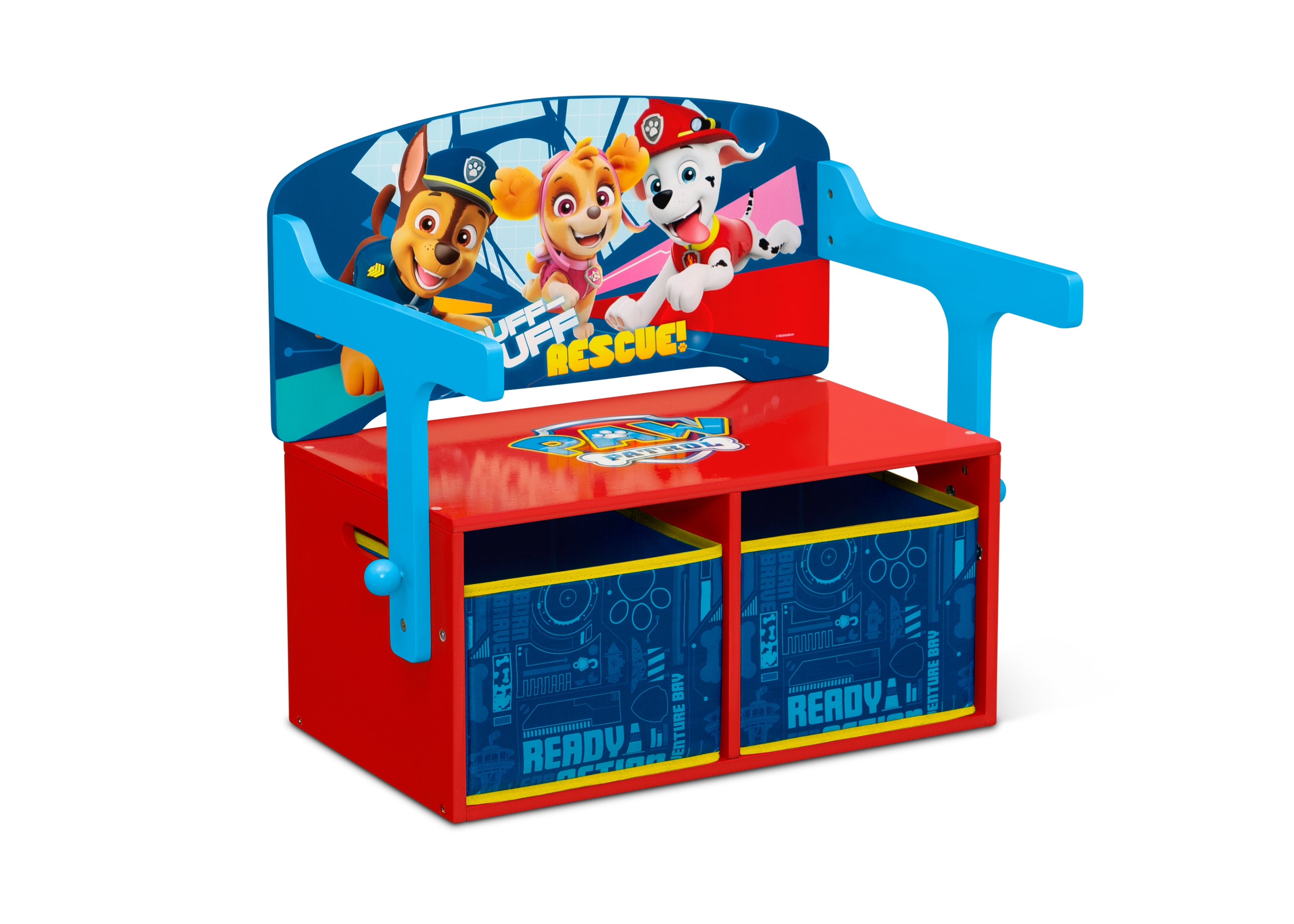 PAW Patrol 2-in-1 Activity Bench and Desk for Kids - Convertible Play Table with Storage | Perfect for Playroom, Classroom & Toddler Learning Activities