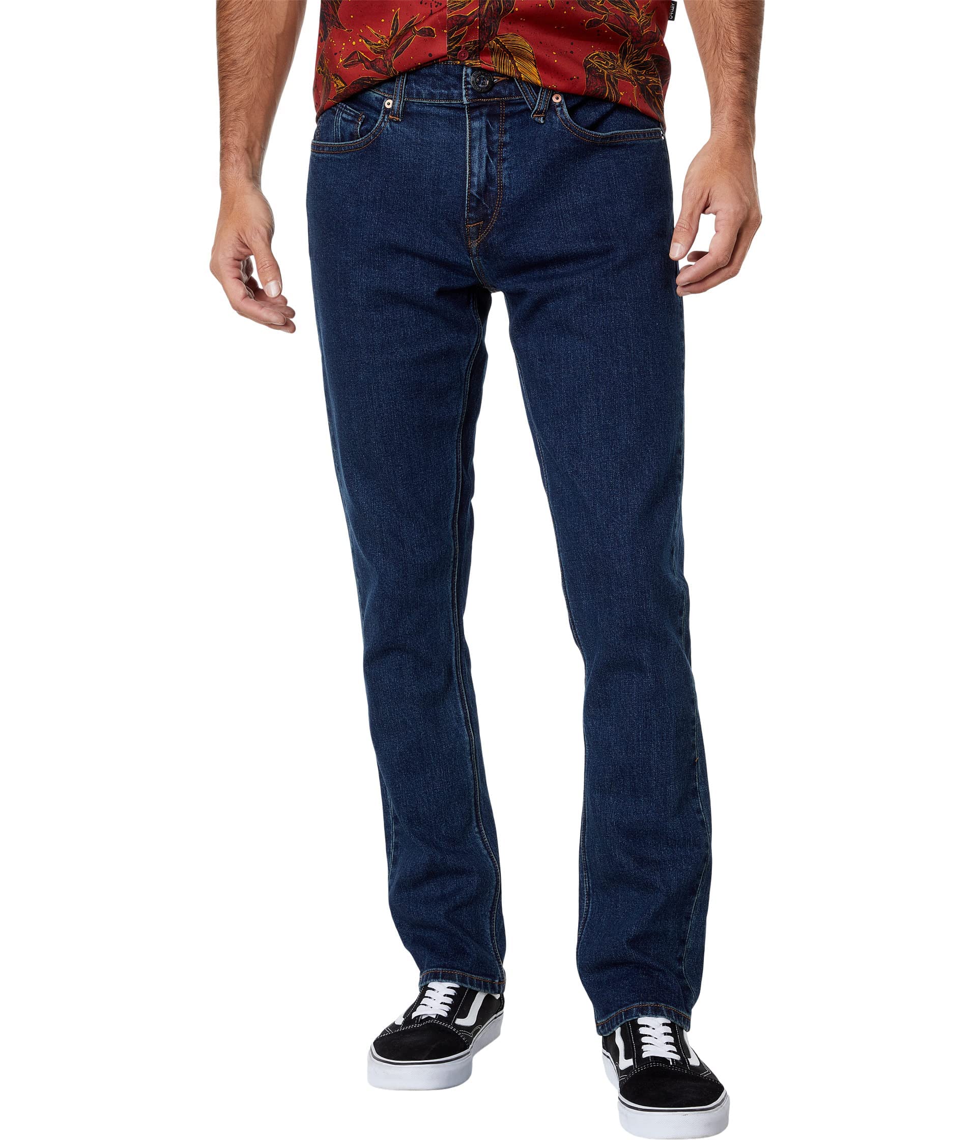 Volcom Men's Vorta Slim Fit Stretch Denim Jeans - Comfortable & Stylish Slim Fit Stretch Denim Pants for Casual Wear & Everyday Outfits
