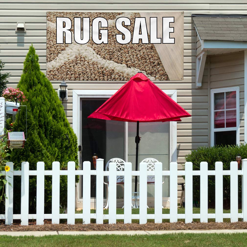 Custom Vinyl Banners for Outdoor Advertising - 60x144 Inches Weatherproof Business Signs with 10 Grommets | Perfect for Yard Sales, Industrial Use & Rug Promotion