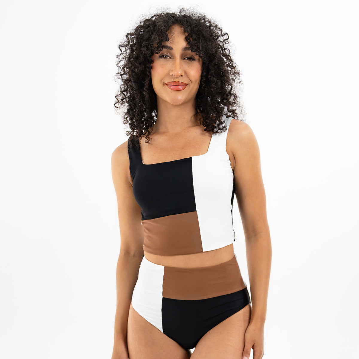 Square Neck Crop Tankini Top for Women - Sexy Swimwear Bikini Set - Perfect for Beach, Pool, and Summer Vacations