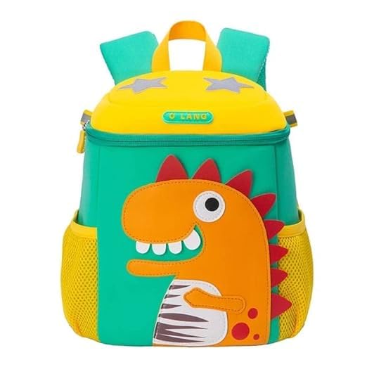 3D Dino Backpack for Kids - Cute Kindergarten School Bag for Daily Use