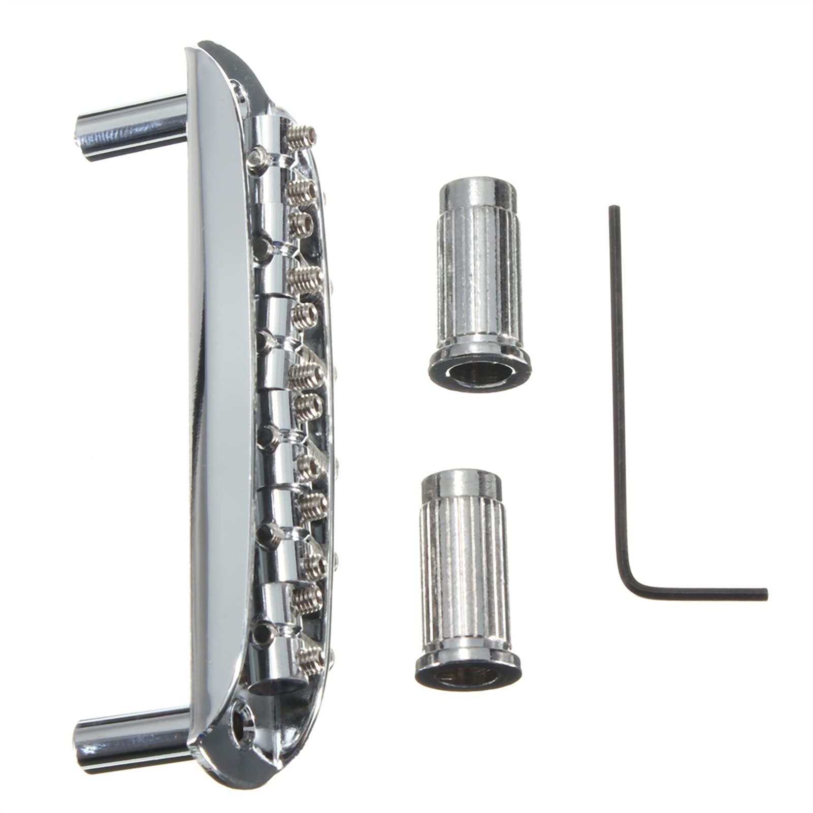 High-Quality Zinc Alloy Electric Guitar Bridge Saddle & Tremolo Bar - Compatible with Tele, SG, LP Guitars | Perfect for Jazz, Rock & Vibrato Effects | Guitar Parts & Accessories for Professional Musicians & Beginners