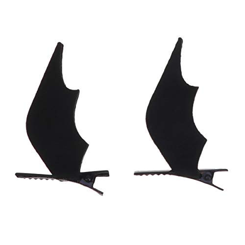 2 Pcs Halloween Devil Bat Wings Hair Clips - Gothic Hair Accessories for Women, Cosplay, Parties & Festivals - Perfect for Halloween Costumes, Cosplay Events & Themed Parties