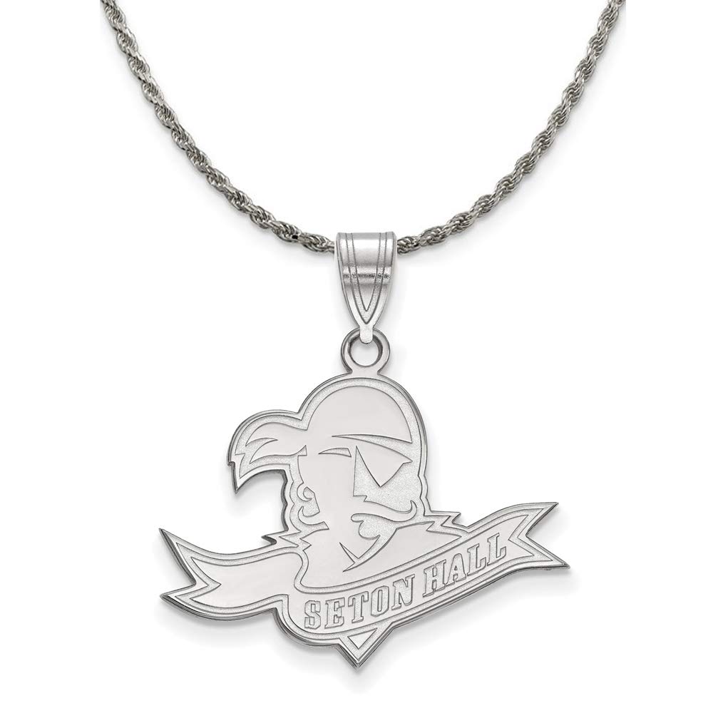 Sterling Silver Seton Hall Pendant Necklace for Graduation Gifts