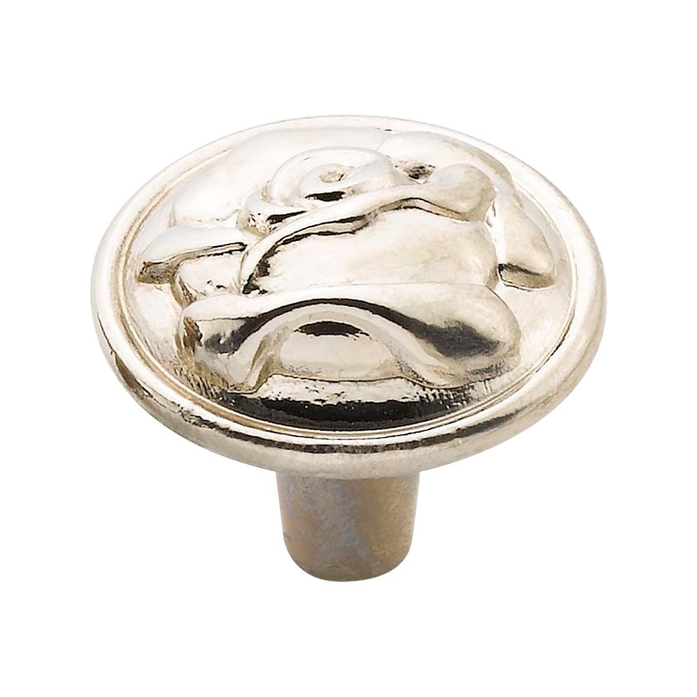 1-Inch C3518 Rose Knob in Nickel Finish - Elegant Cabinet & Drawer Pull for Home & Office Furniture