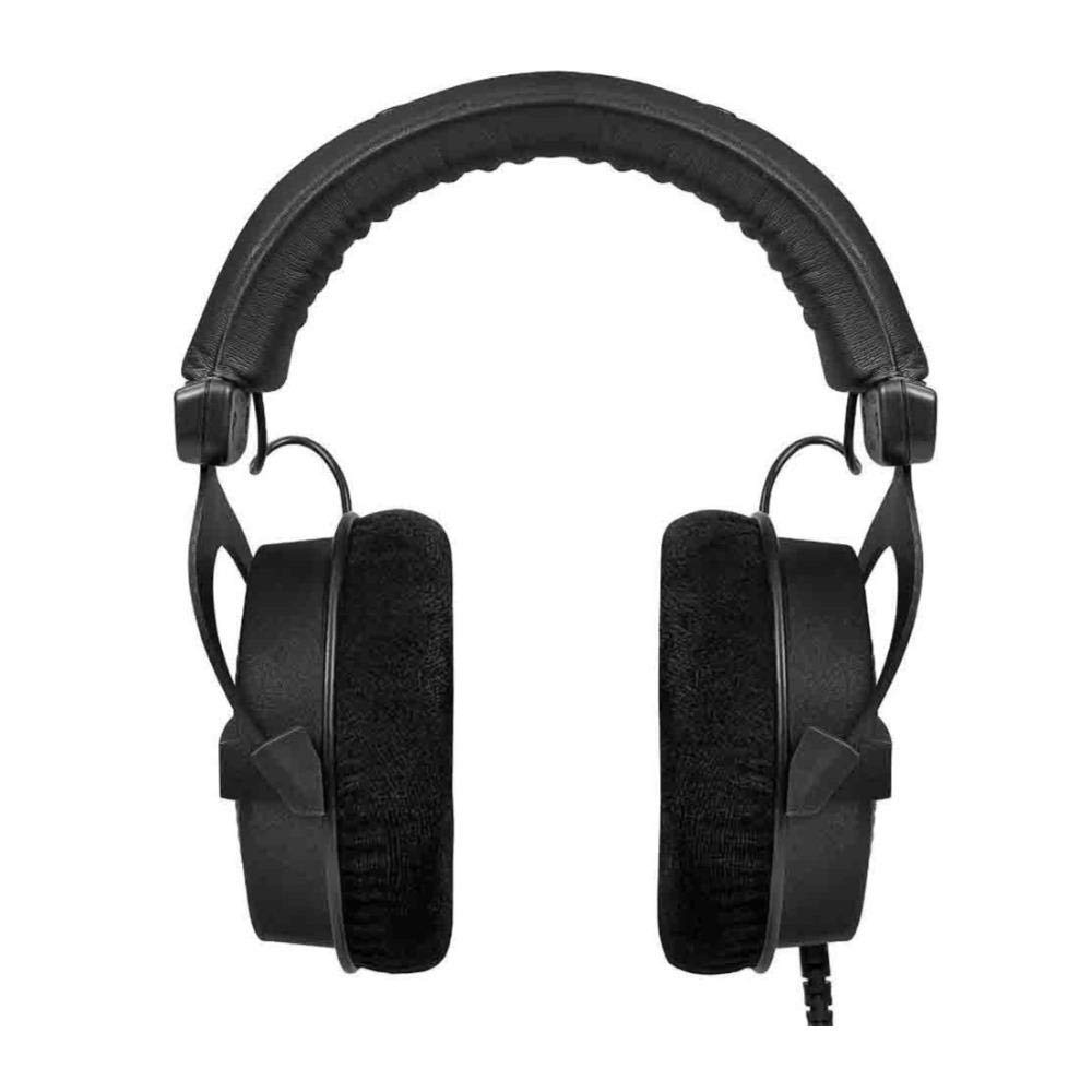 Beyerdynamic DT 990 PRO Studio Headphones - Premium Over-Ear Headset for Music Production & Gaming (Limited Ninja Black Edition) with Aluminum Stand & Hard Case Bundle - Perfect for Home Studio, Recording & Professional Audio Work