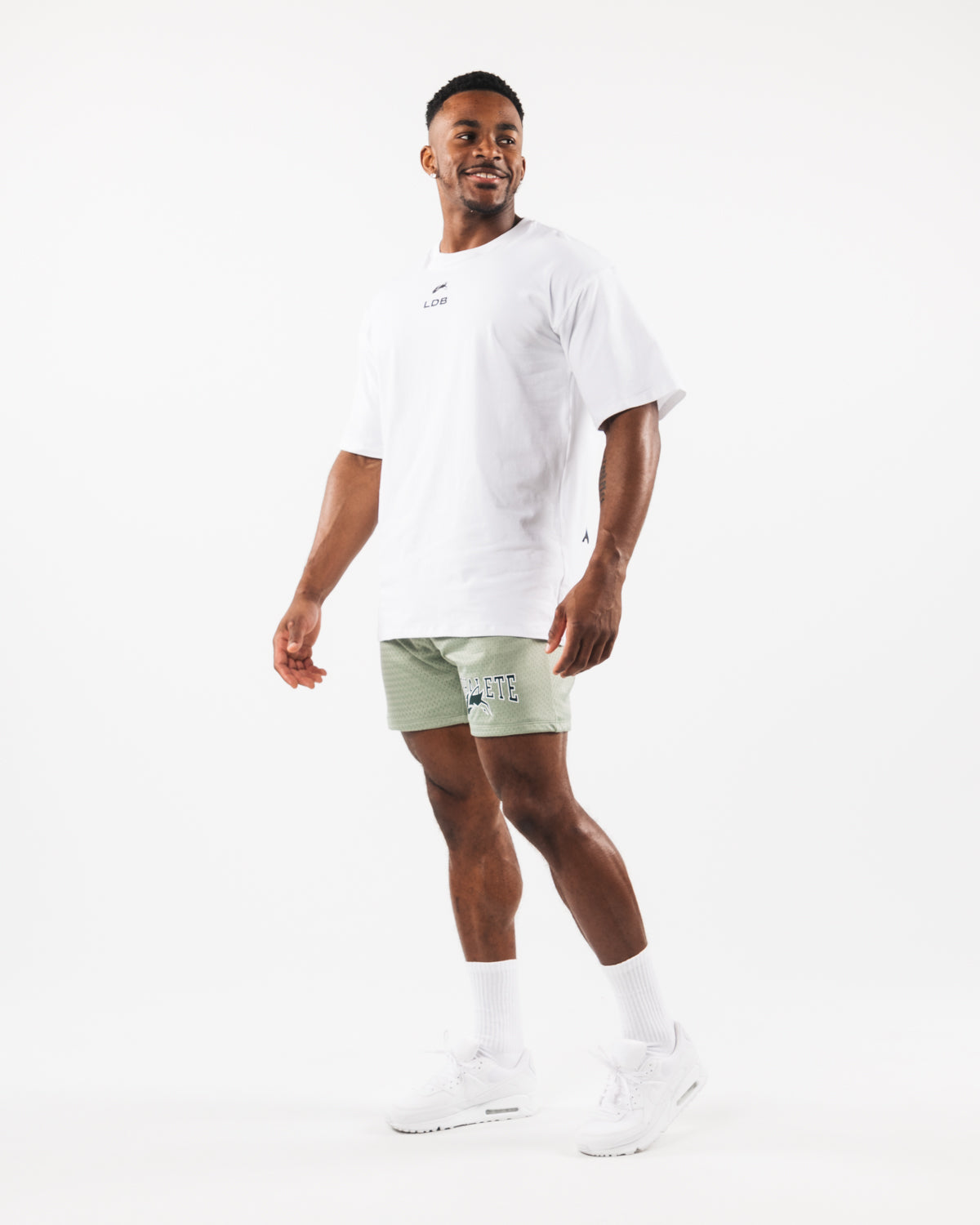 Wolf Head Mesh Short 6 - Breathable Athletic Shorts for Men, Sage Green - Perfect for Running, Gym Workouts & Outdoor Sports