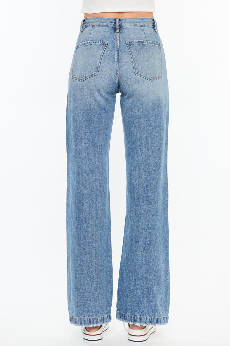 Hilo Ultra High Rise 90's Flare Jeans for Women - Vintage Retro Stretch Denim Pants | Perfect for Casual Outfits, Date Nights & 90s Themed Parties