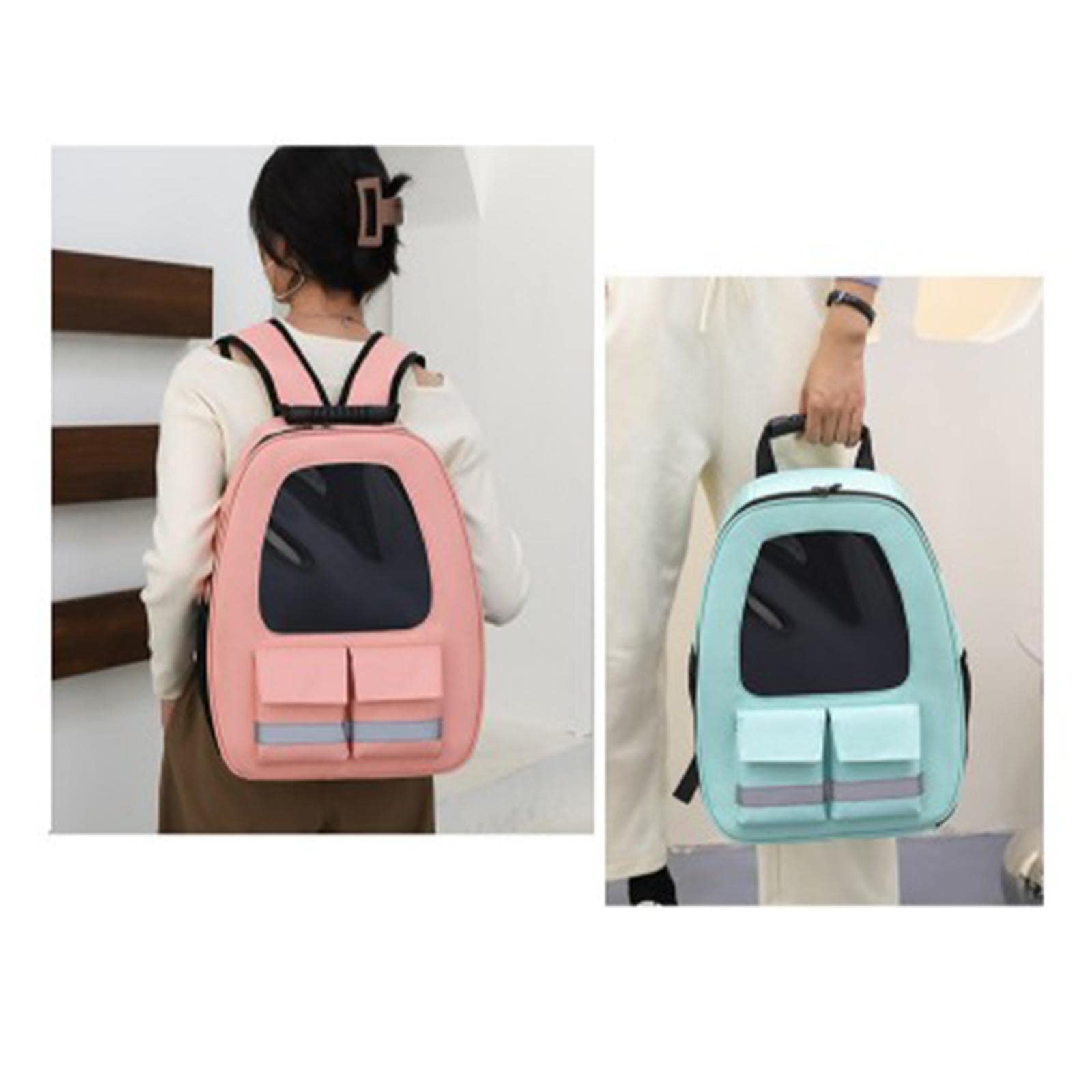 Enakshi Airline Approved Cat Carrier Backpack - Transparent Pet Travel Backpack for Small Dogs & Cats, Lightweight & Durable for Outdoor Adventures, Hiking, Camping & Road Trips