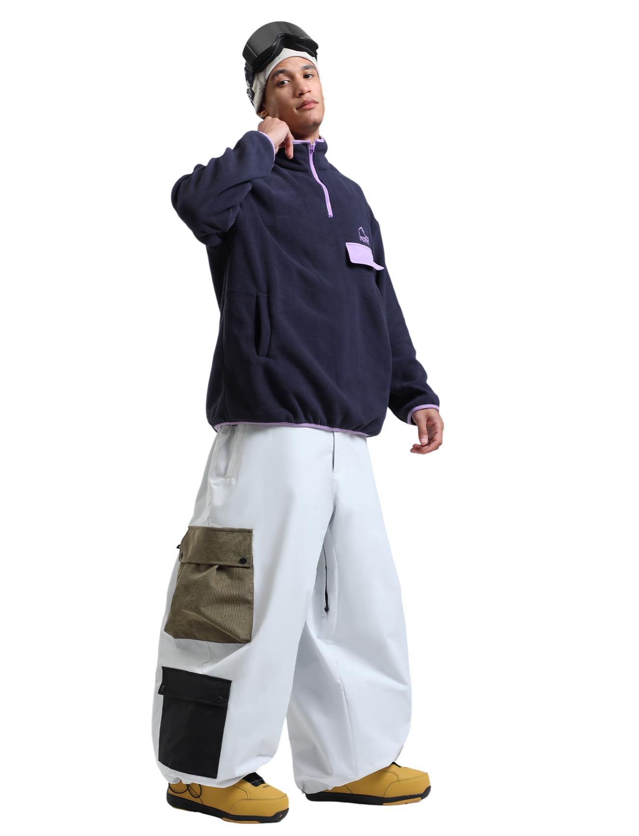 GSOU SNOW Men's & Women's Ski Pants - Waterproof Windproof Insulated Snowboard Pants with Cargo Pockets for Winter Sports & Outdoor Activities | Perfect for Skiing, Snowboarding & Cold Weather Adventures