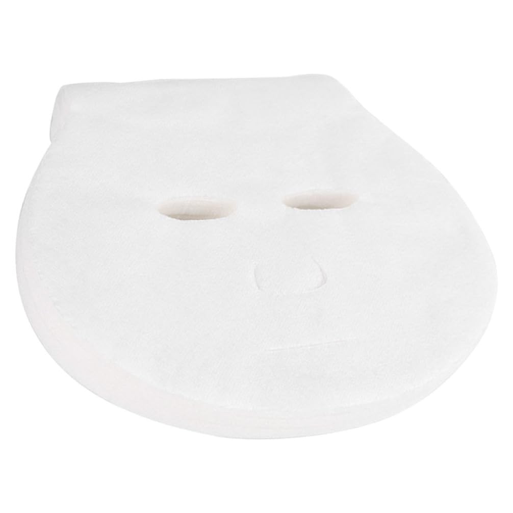 FRCOLOR 50 Pcs Non-Woven DIY Facial Mask Sheets for Skin Care - 15.5cm x 14cm Cosmetic Face Masks - Perfect for Hydration, Brightening & Anti-Aging at Home Spa