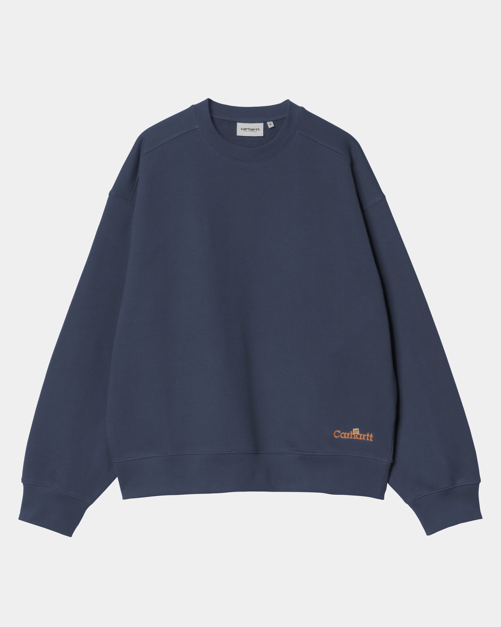 Label Script Sweatshirt for Women | Soft Blue Pullover Hoodie | Casual Streetwear, Loungewear & Everyday Comfort
