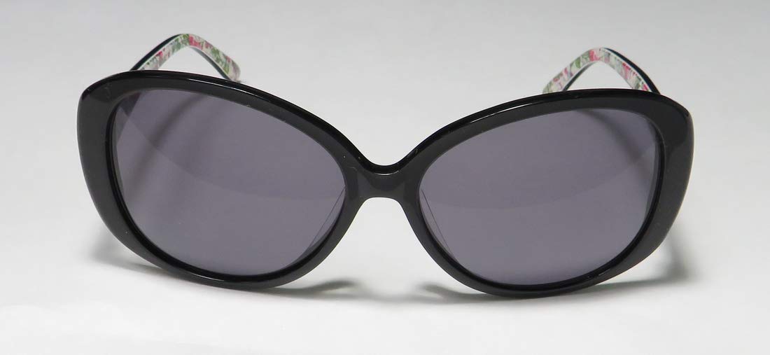 Isaac Mizrahi NY 30225 Black Sunglasses for Women - UV Protection, Fashion Eyewear - Perfect for Driving, Beach & Outdoor Activities