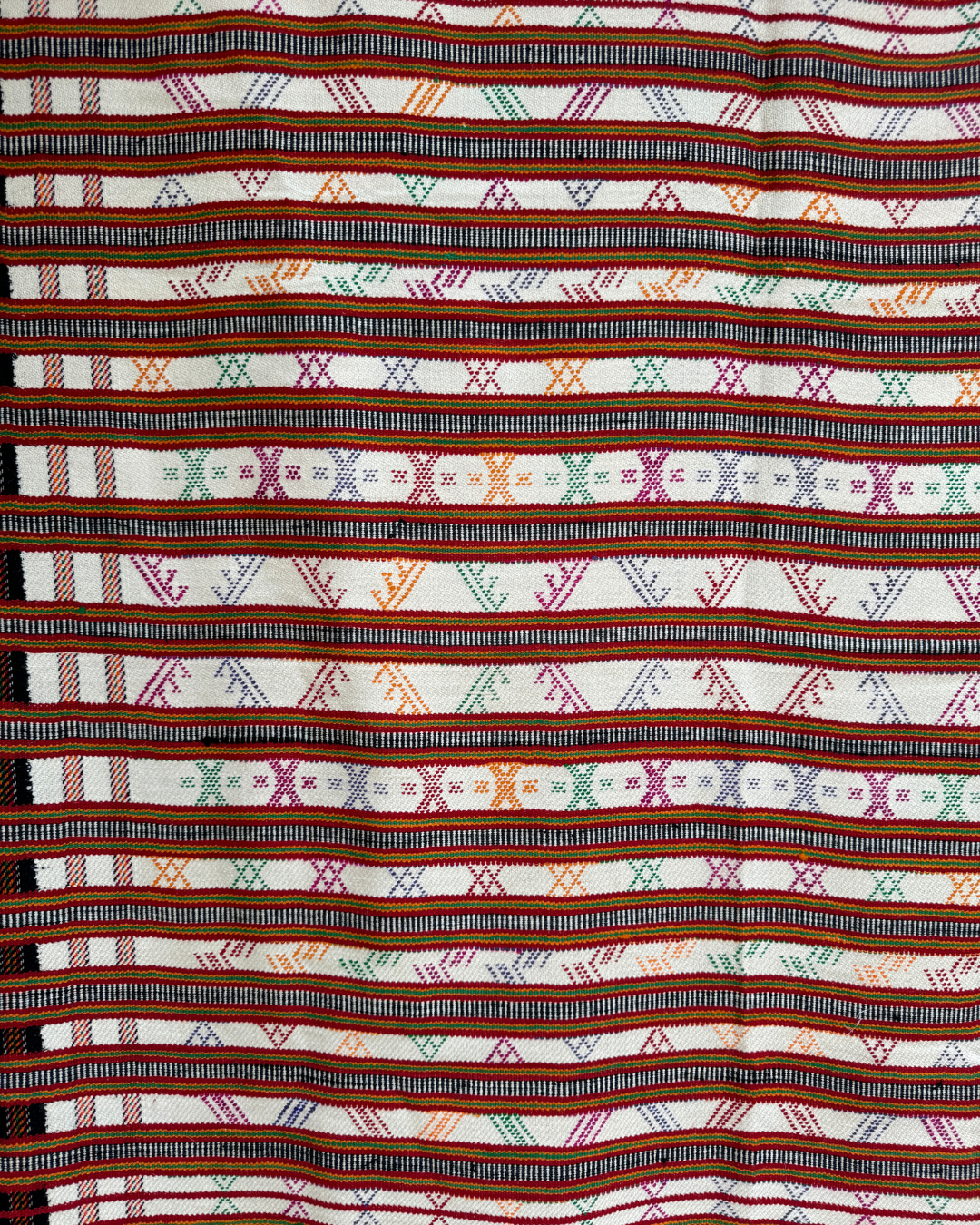 Handmade Tribal Woven Fabric - Large Bohemian Throw Blanket for Sofa, Bed & Outdoor Picnics - Ethnic Home Decor & Cozy Living Room Accessory