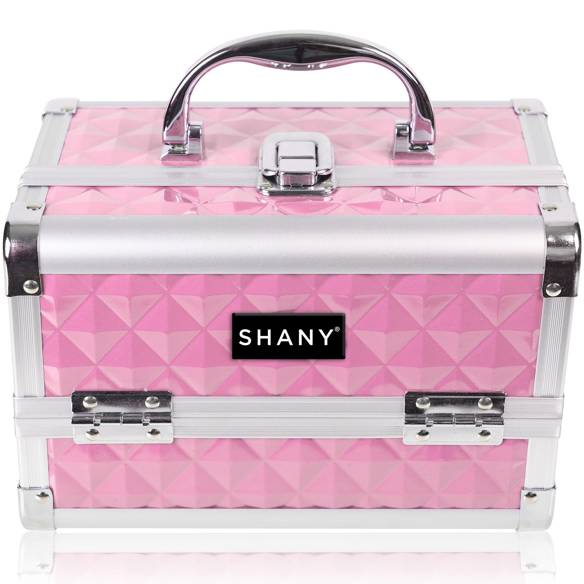 Professional Makeup Train Case with Mirror - Portable Cosmetic Organizer for Makeup Artists & Travel - Perfect for Salon, Home, and On-the-Go Beauty Needs