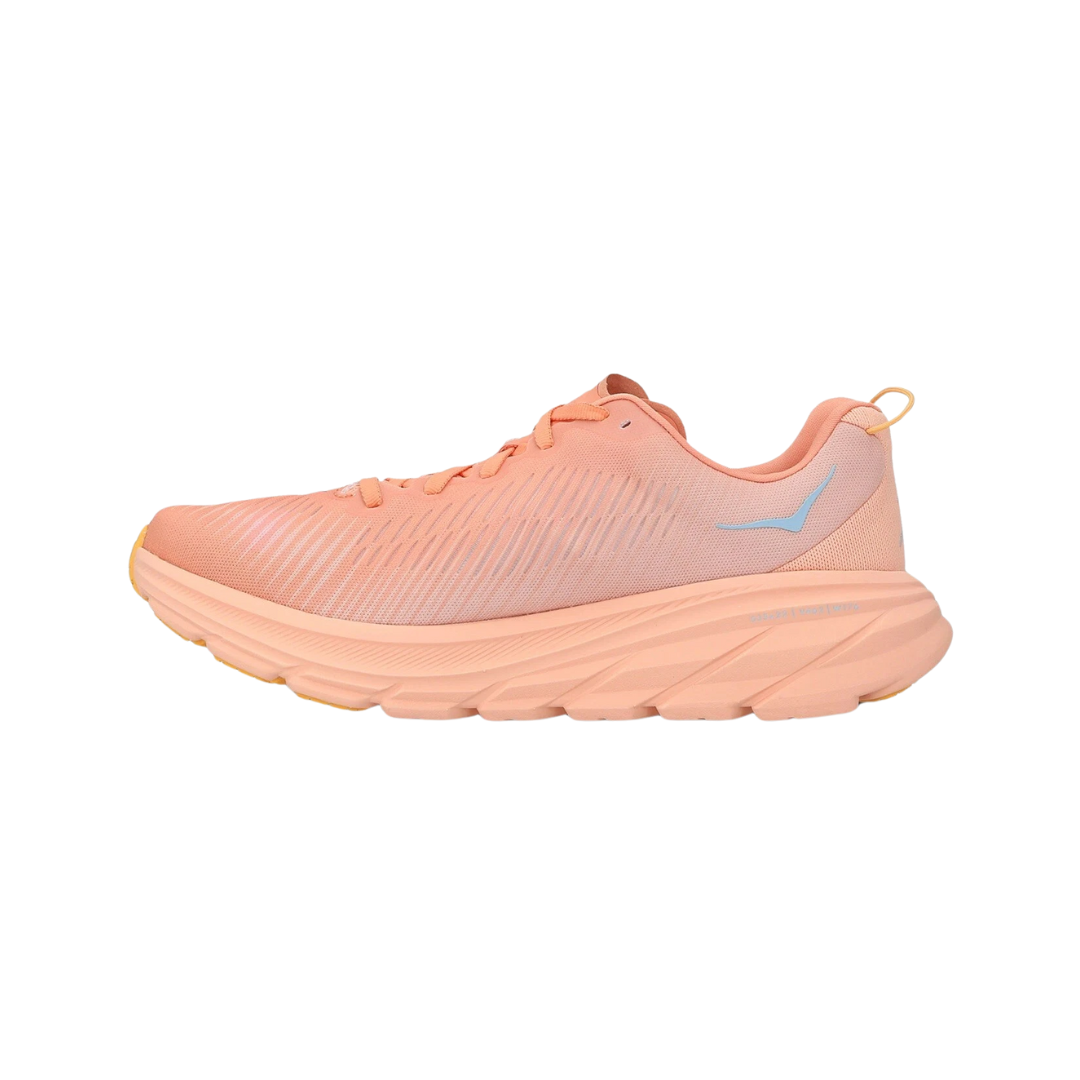 Women's Running Shoes - HOKA Rincon 3 Lightweight Sneakers in Shell Coral/Peach (B Width) for Jogging, Gym Workouts & Daily Walking