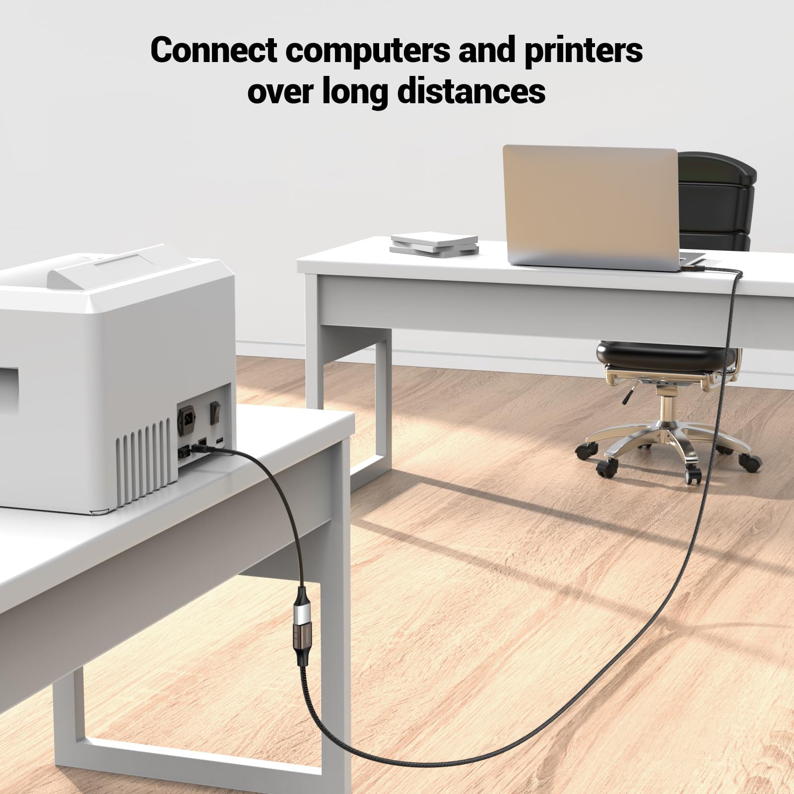 3FT USB 3.0 Extension Cable - Male to Female USB Extender Cord for PC, Laptop, Printer, Gaming Console & Home Office Setup