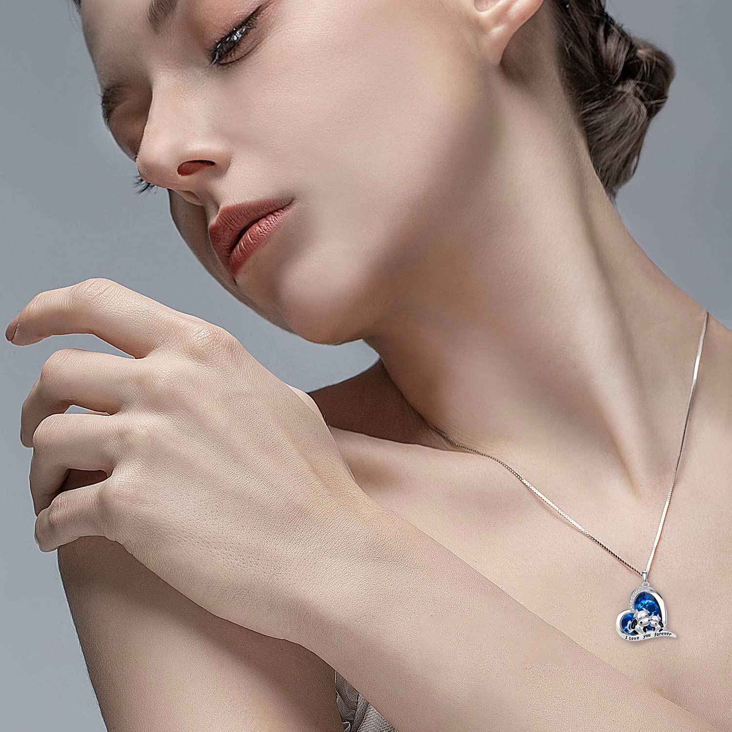 Mothers Day Gifts for Mom Women Girls - 925 Sterling Silver Cow Necklace Pendant Jewelry Birthday Gift for Her, Perfect for Everyday Wear & Special Occasions