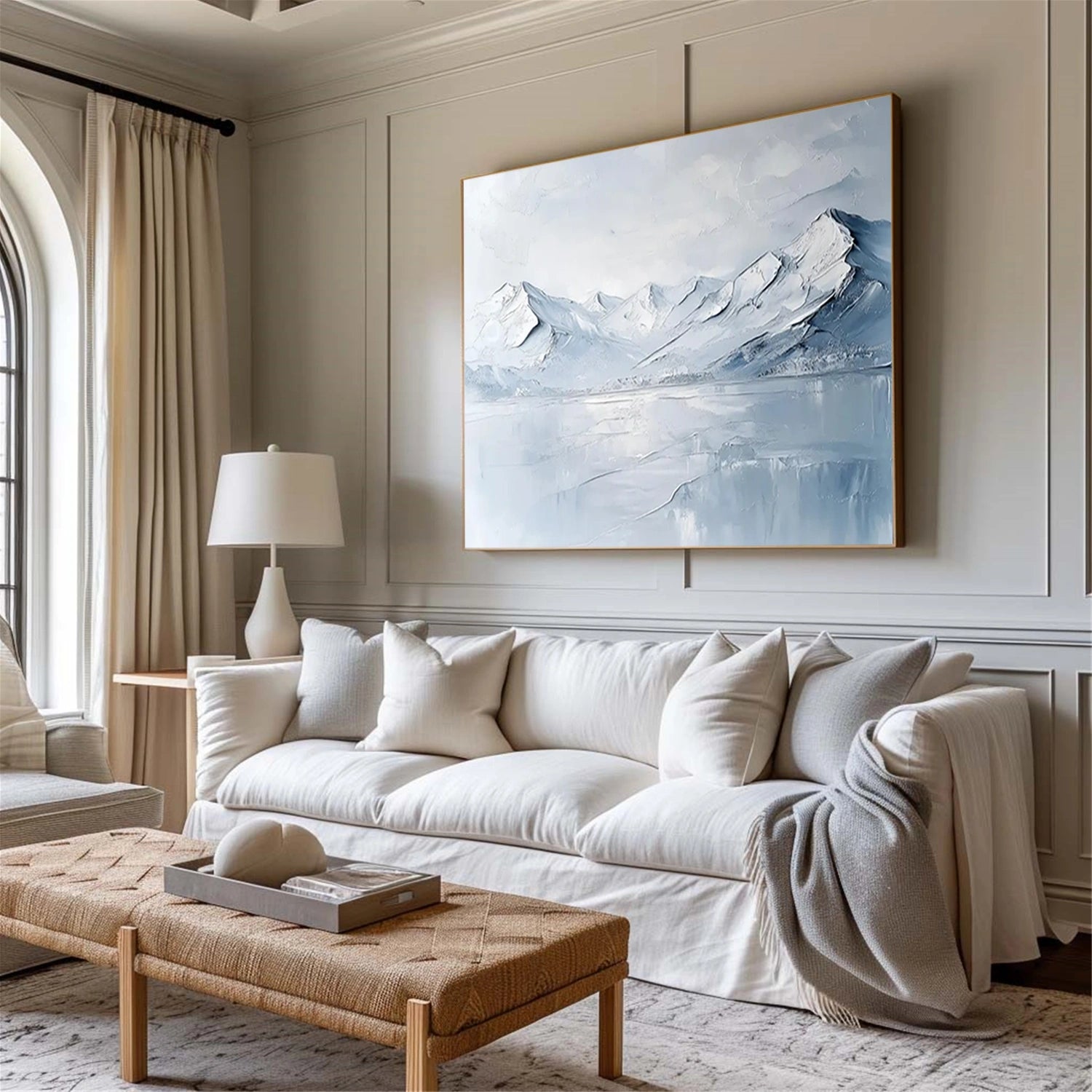 Minimalist Textured Plaster Art Painting - Abstract Wall Decor for Living Room, Bedroom & Office | Modern Home Artwork #MM311