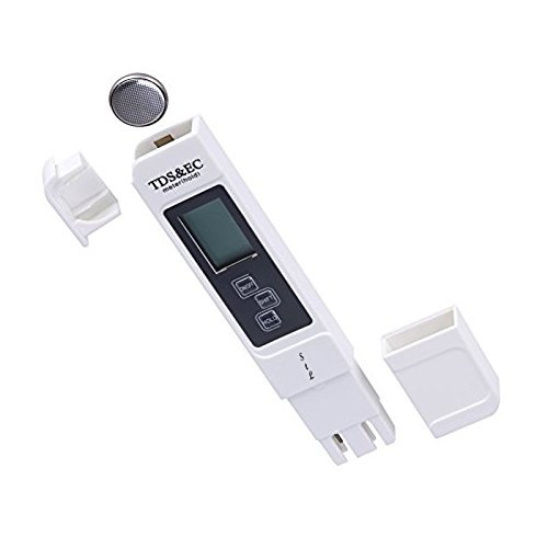 Cpixen Professional TDS & EC Meter - Digital Water Quality Tester with Leather Case (0-5000ppm Range) | Accurate Purity Testing for Drinking Water, Aquariums, Hydroponics & Pool Maintenance