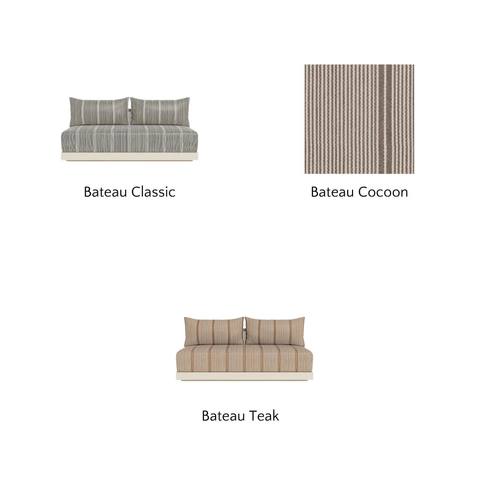 Antigua Outdoor 2-Seat Armless Patio Sofa - Perfect for Poolside, Garden, and Backyard Relaxation