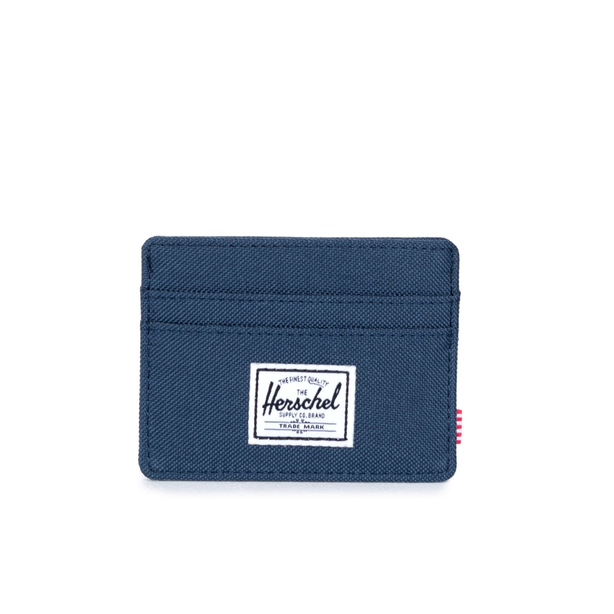 Herschel Charlie Wallet for Men & Women - Slim RFID Blocking Bifold Wallet in Navy Blue - Perfect for Travel, Everyday Use & Gift Giving