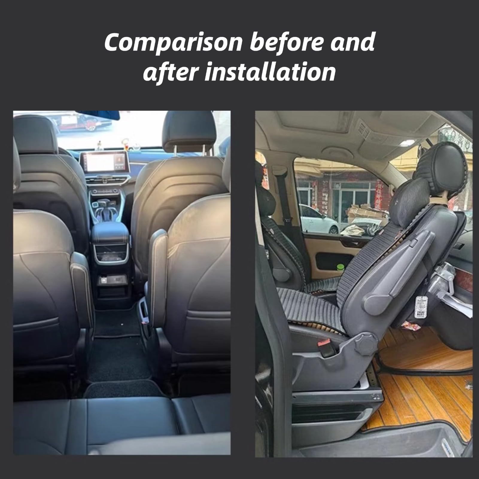 360° Swivel Car Seat Base - Heavy Duty Rotating Seat Swivel with Steel Plate for RV, Boat & Bus | Perfect for Comfortable Seating & Easy Entry/Exit in Vehicles