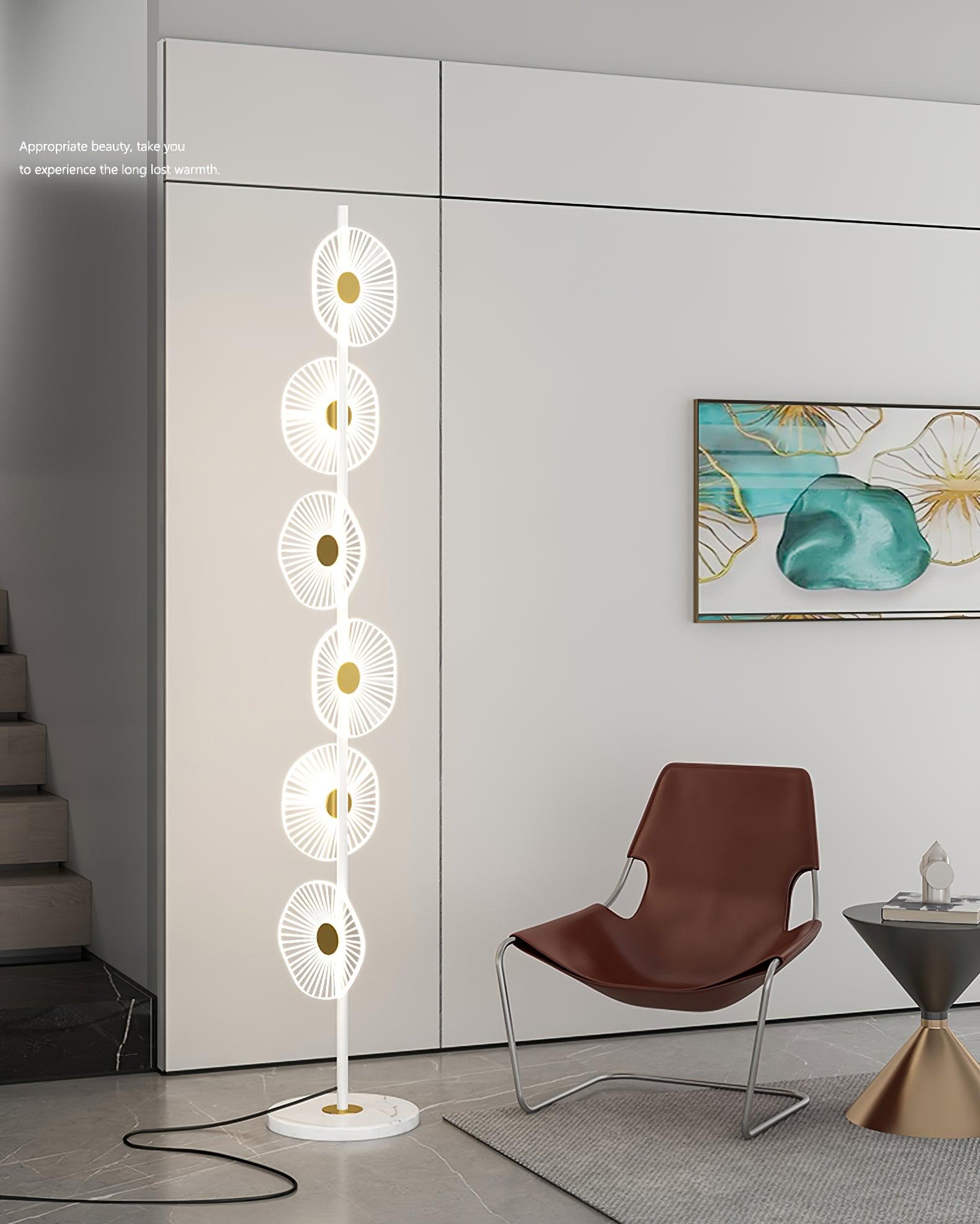 Floating Raindrop Floor Lamp - Modern LED Standing Light for Living Room, Bedroom & Office - Dimmable Ambient Lighting for Home Decor