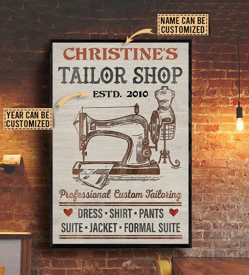 Vintage Chic Personalized Dress Poster - Custom Wall Art for Women's Cave, Living Room & Craft Room Decor | Retro Home Decoration & Unique Gift for Mom | Perfect for Boho Bedroom, Coffee Shop or Salon Wall Decor