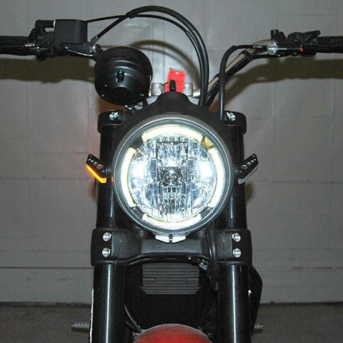 Ducati Scrambler Front Turn Signals LED Lights - Compatible with 2015-2022 Models - High Visibility Motorcycle Indicators for Day & Night Riding